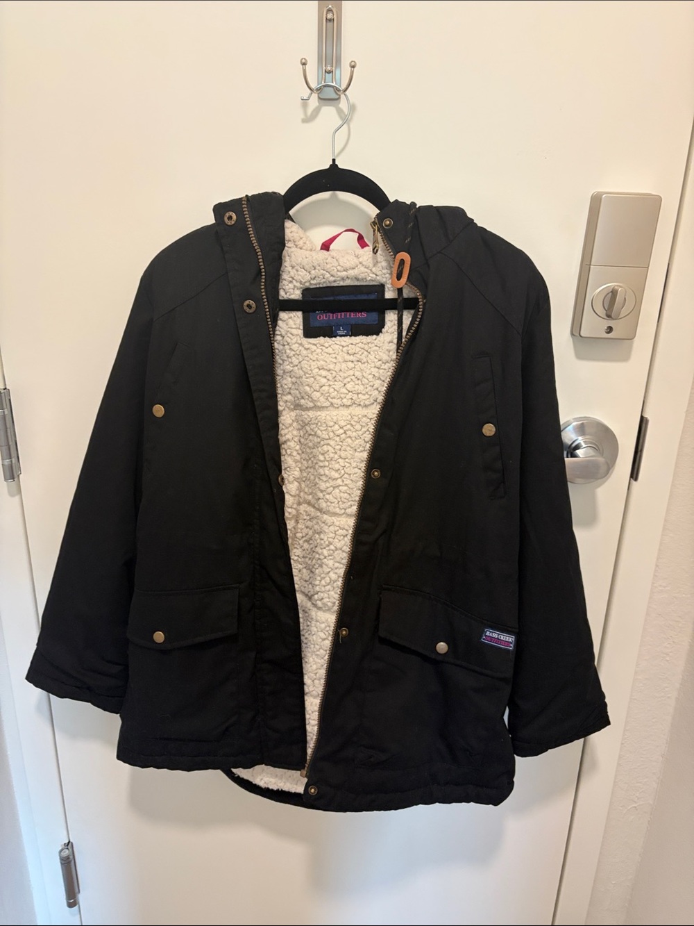 Bass Creek Outfittters Winter Jacket - Women’s Large, Black, Fleece Interior